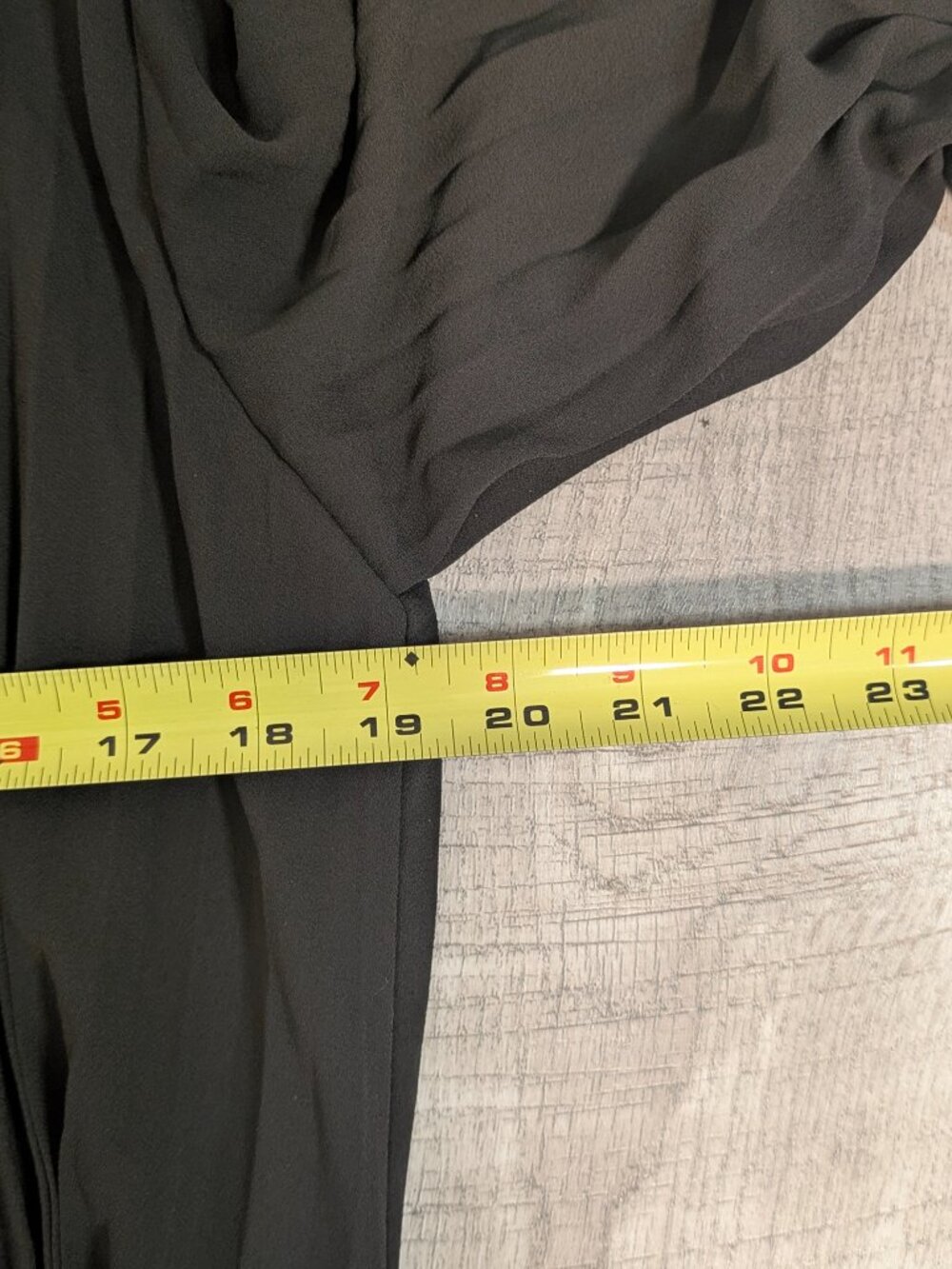Zara Pleated Maxi Dress Black Belted Beaded Tie Neck Blouson Sleeve M Minimalist - Picture 15 of 16